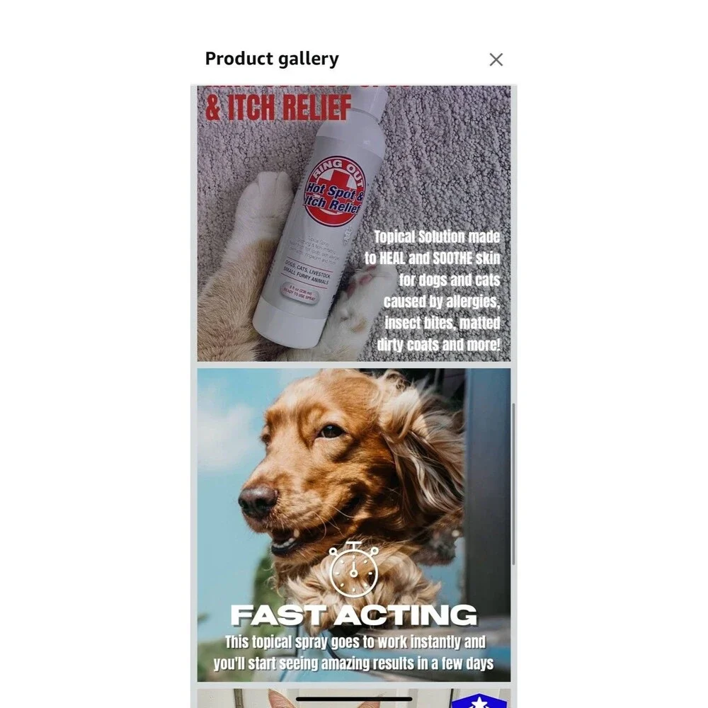 Ring Out Hot Spot & Itch Relief Medicated Refill For Spray for Dogs 8oz